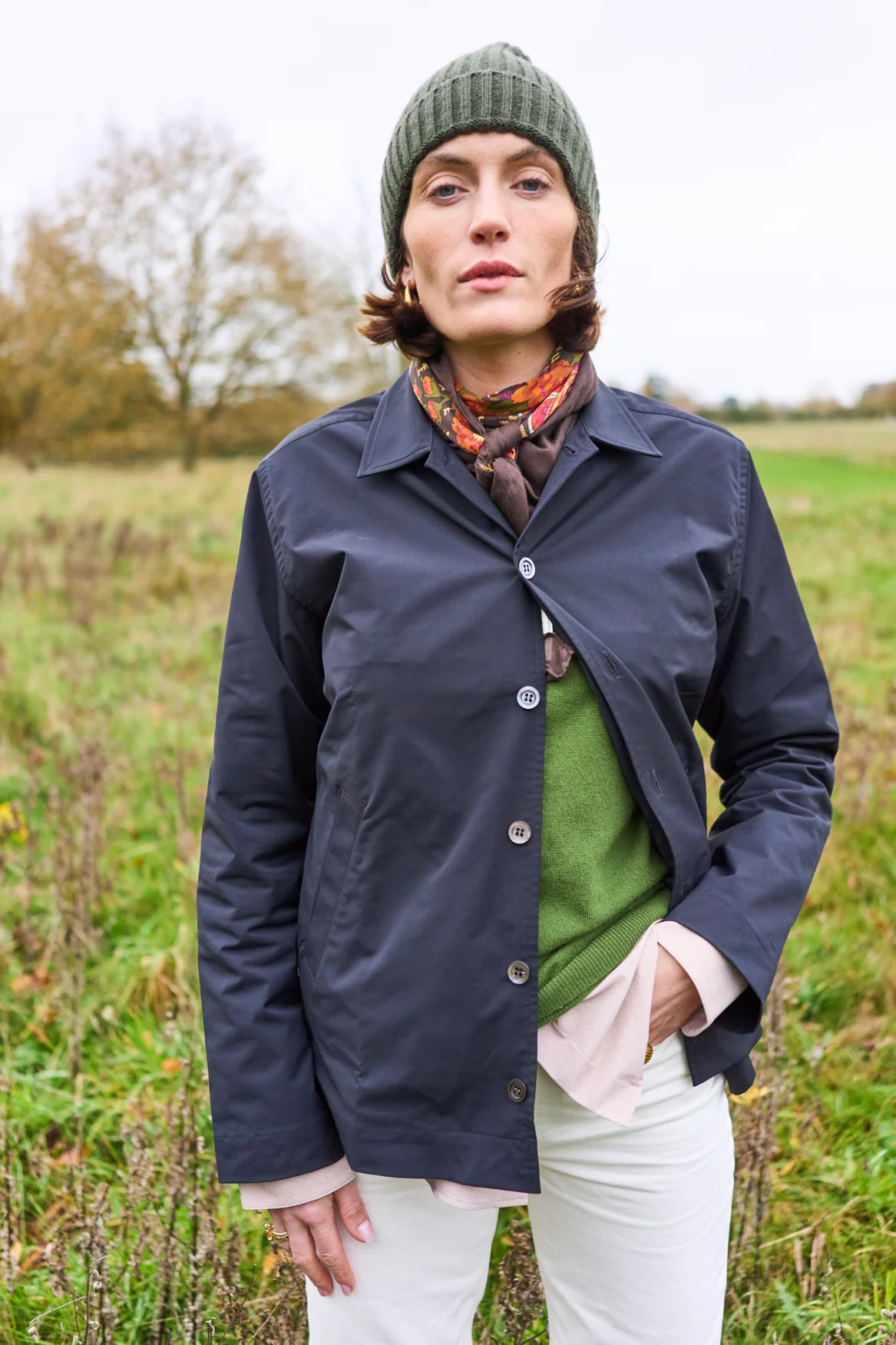 Black Neem Bomber Sorona Rain Jacket - Image 8