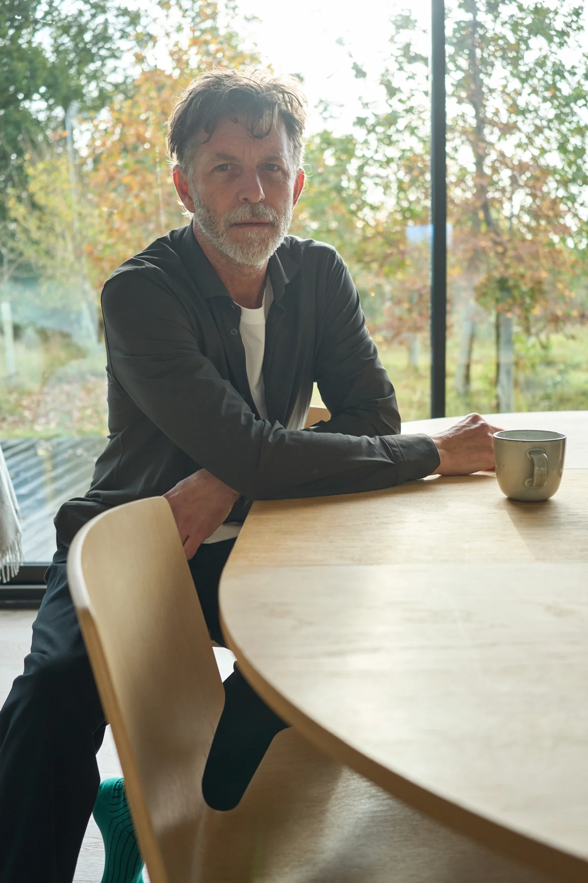 Recycled Italian Chocolate Cut Away Comfort Shirt - Image 4