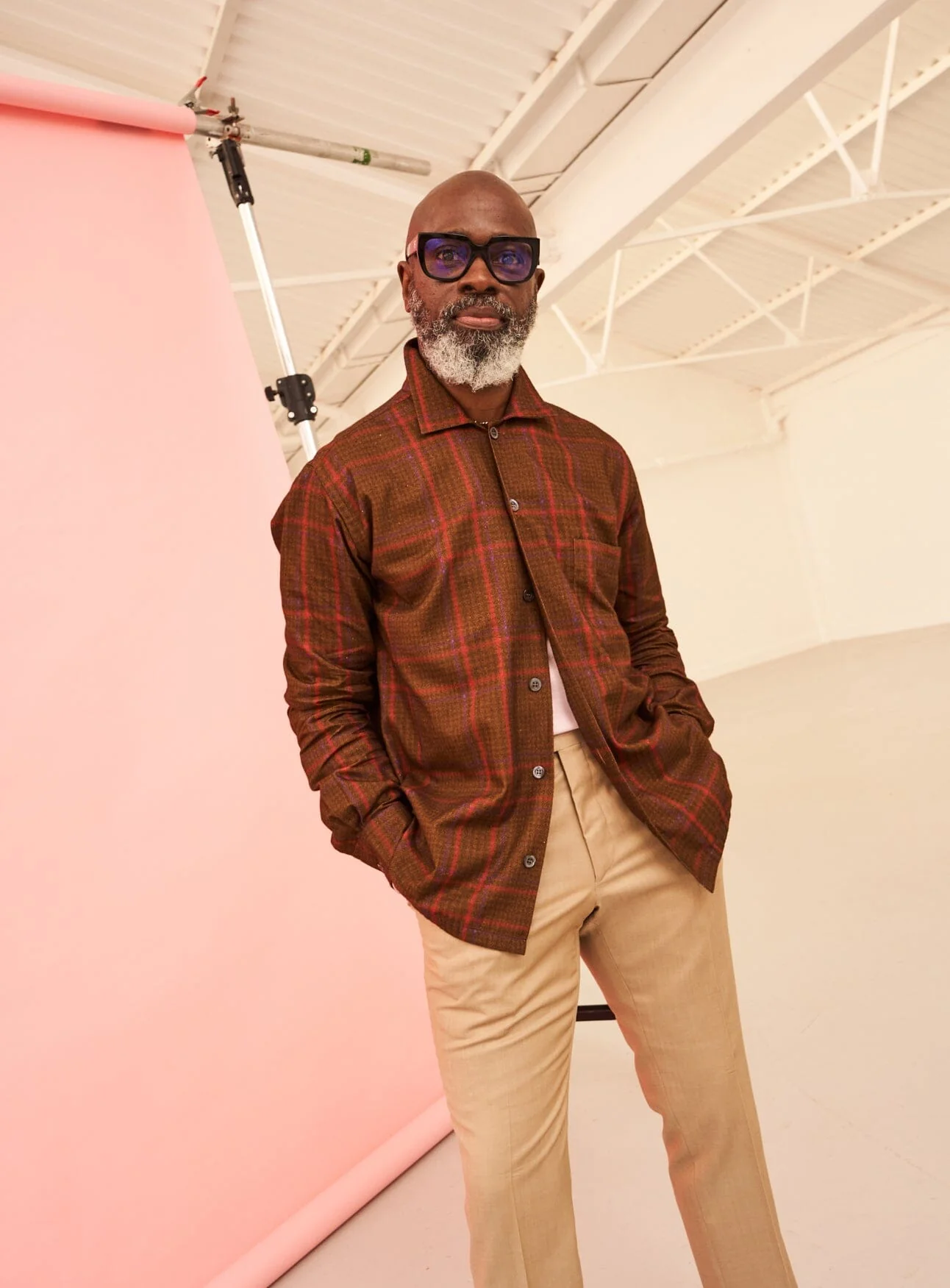Recycled Flannel Chocolate Check Spitalfields Overshirt - Image 5