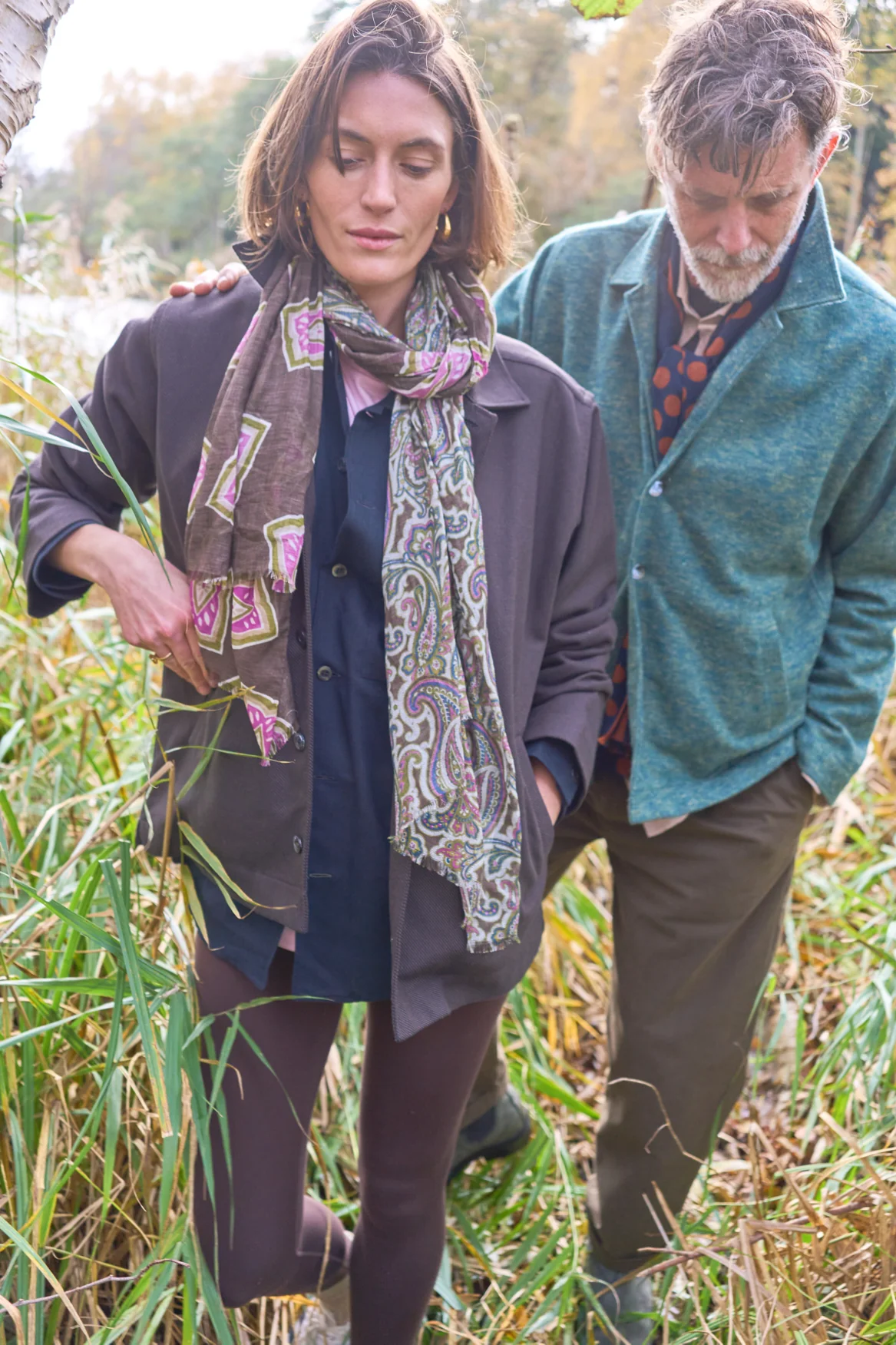 Heavy Recycled Flannel Green Bomber Jacket - Image 7