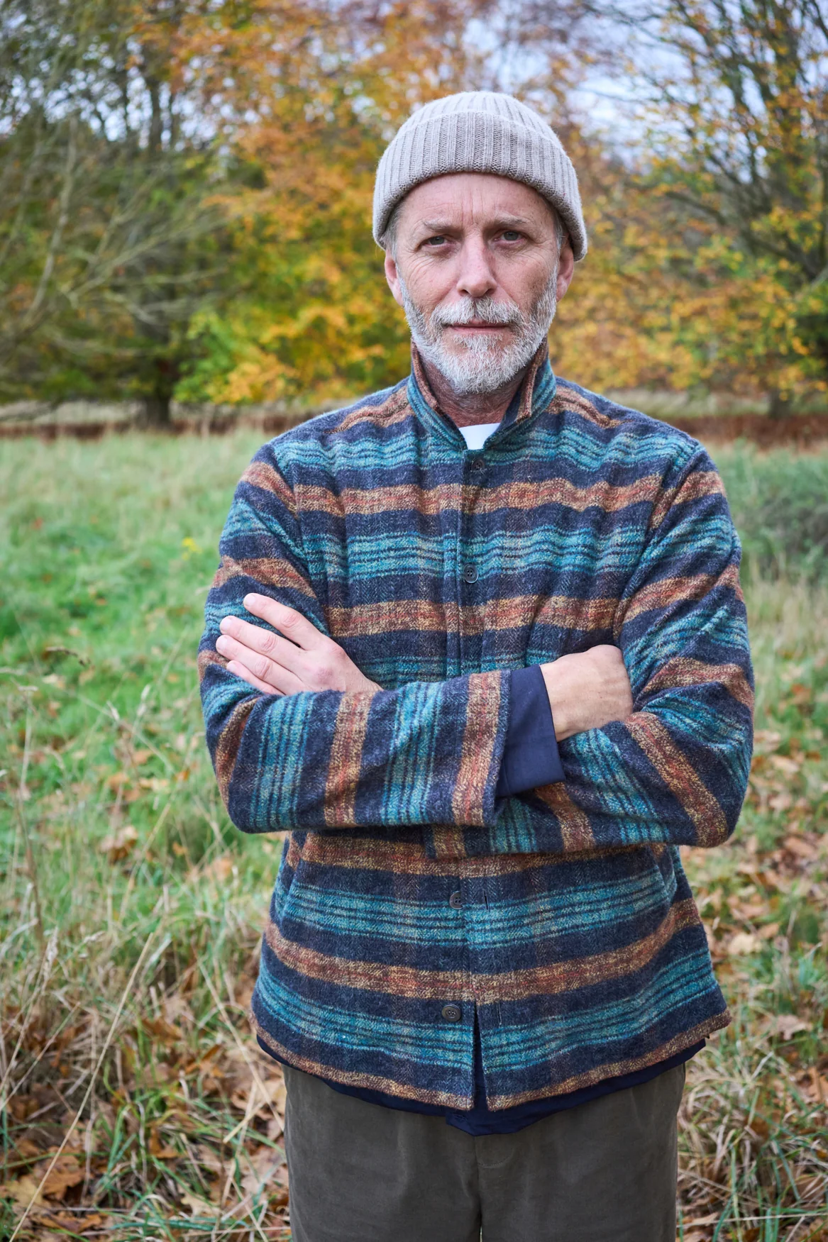 Recycled Heavy Flannel Modern Country Bomber Jacket - Image 4