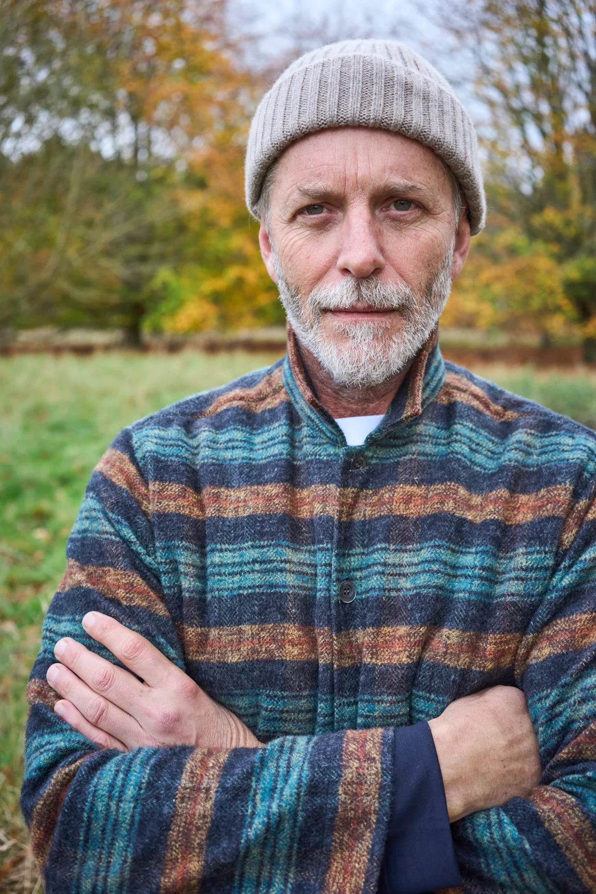 Recycled Heavy Flannel Modern Country Bomber Jacket - Image 6