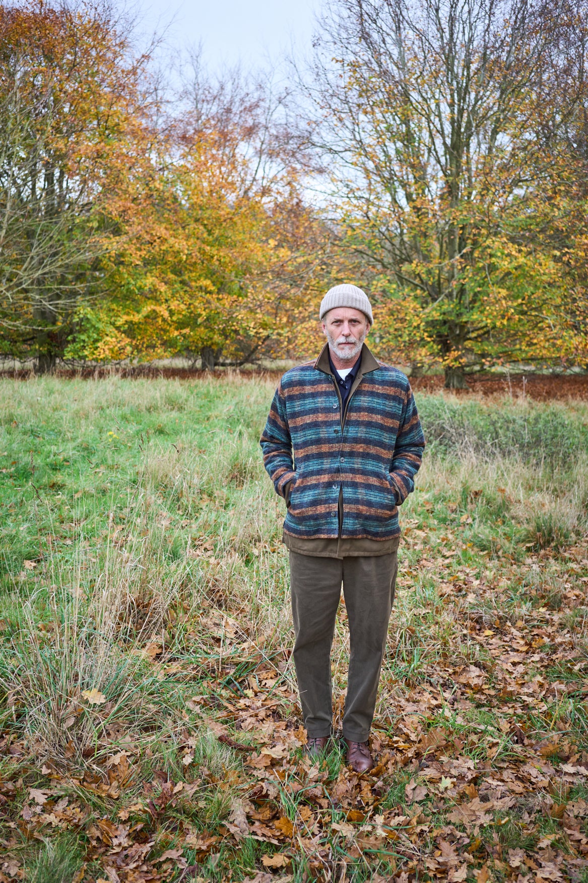 Recycled Heavy Flannel Modern Country Bomber Jacket - Image 7