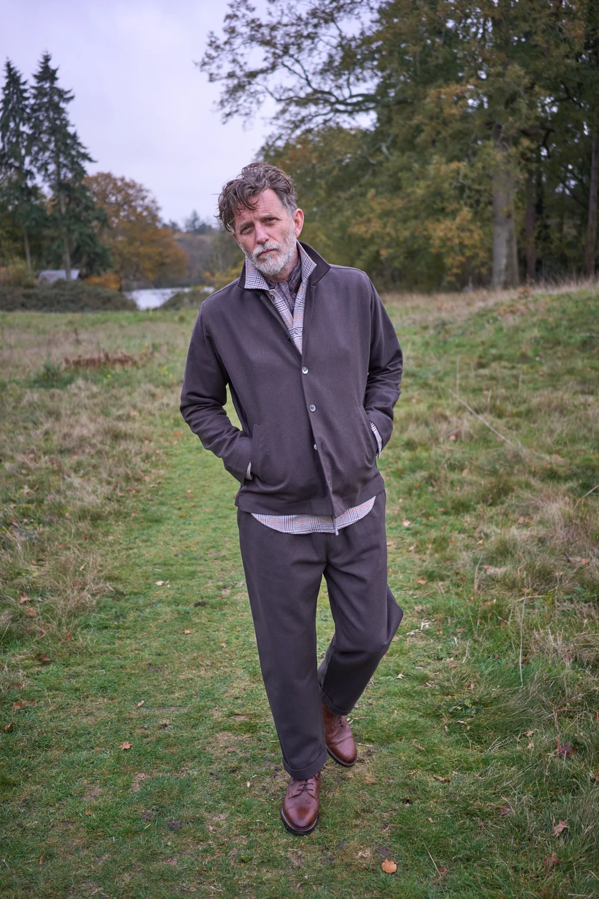 The Neem Chocolate Recycled Twill Men's Suit - Image 10