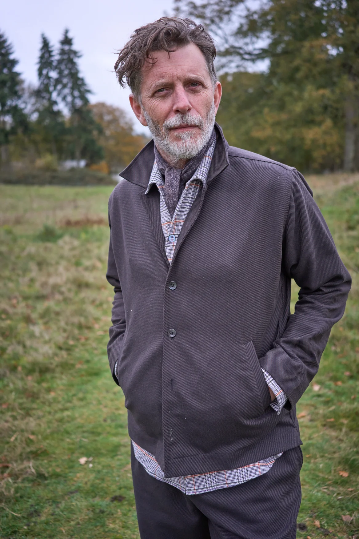 The Neem Chocolate Recycled Twill Men's Suit - Image 3