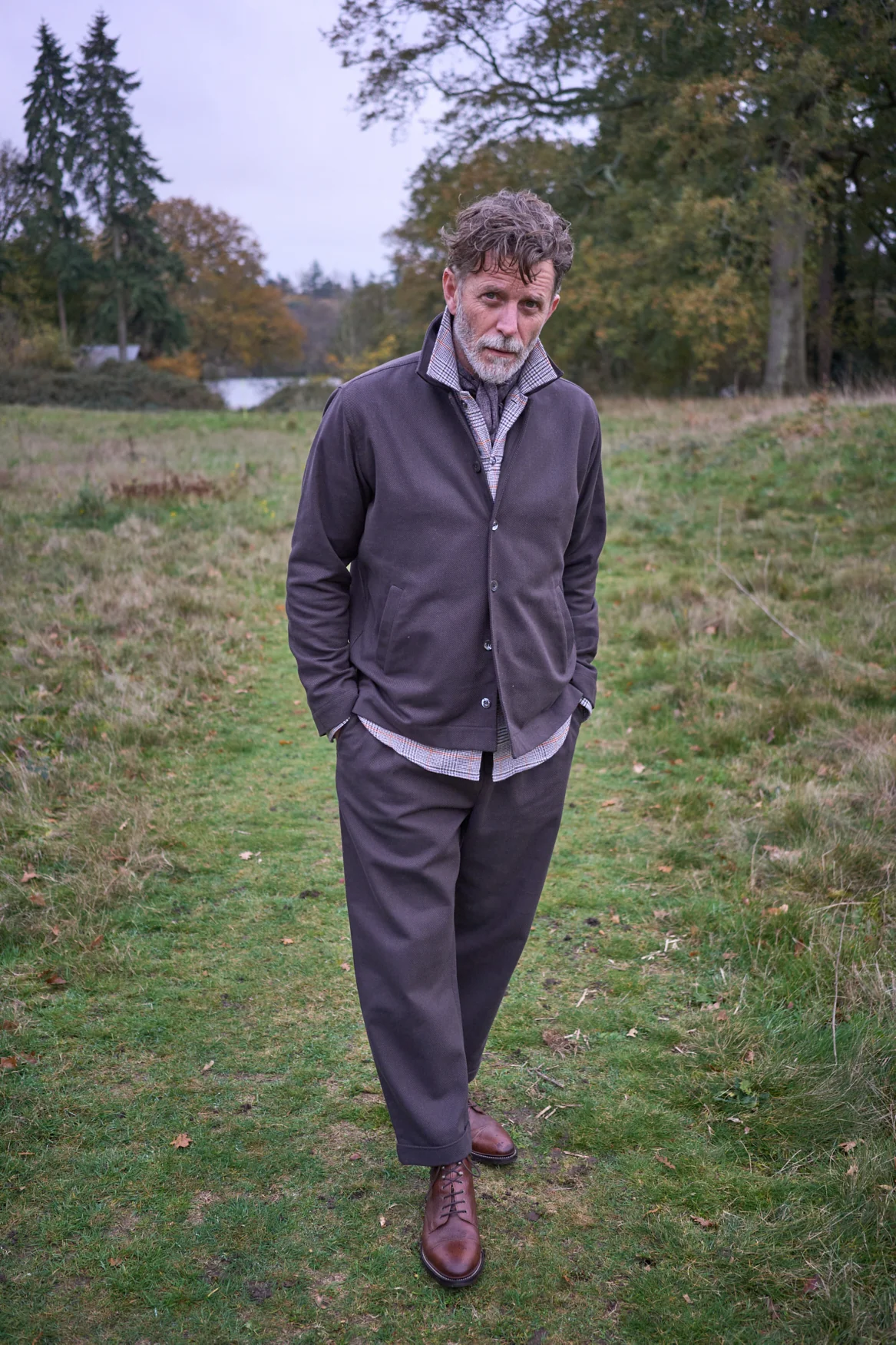 The Neem Chocolate Recycled Twill Men's Suit - Image 5