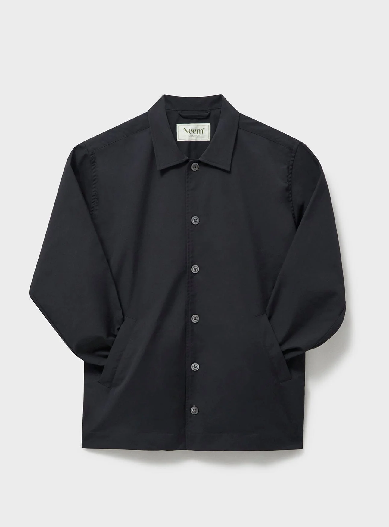 Black Neem Bomber Sorona Rain Jacket - Image 7