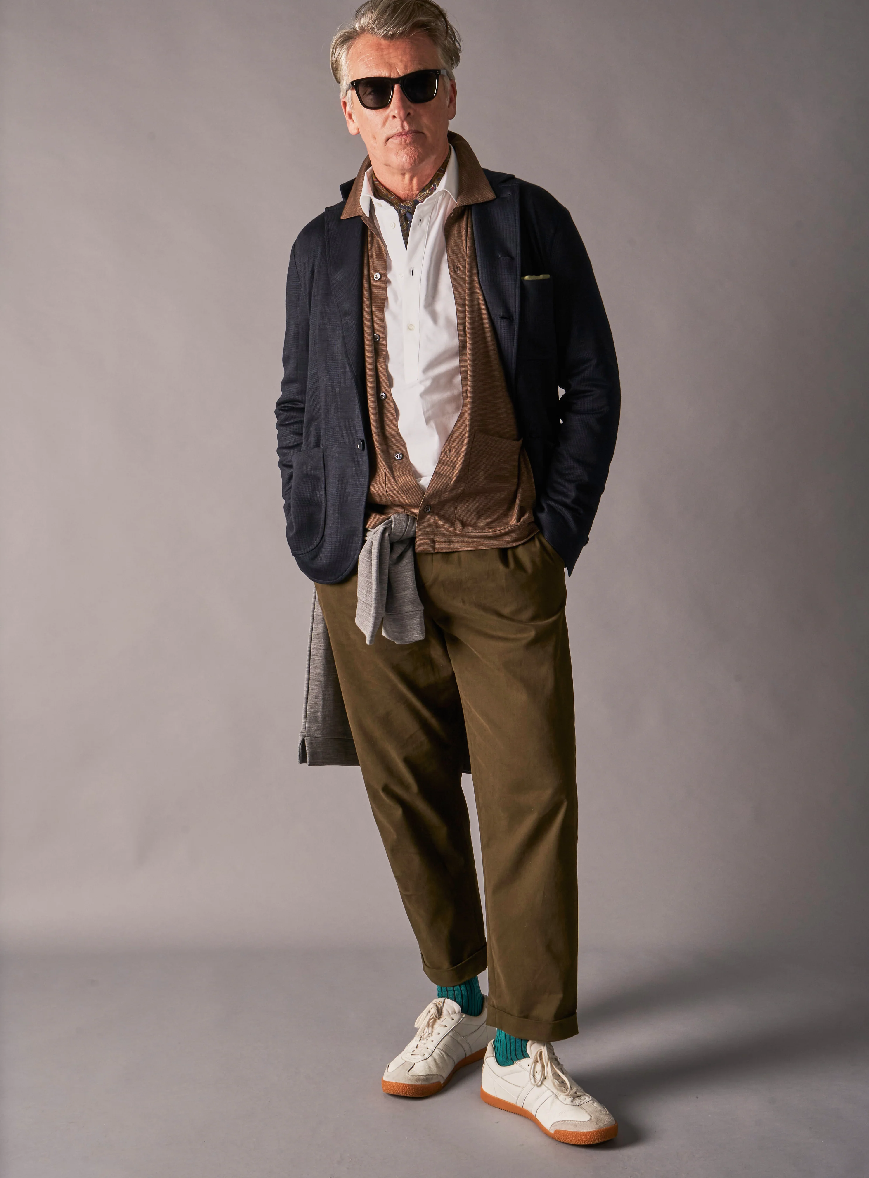 Recycled Italian White Cut Away Collar Popover Shirt - Image 4