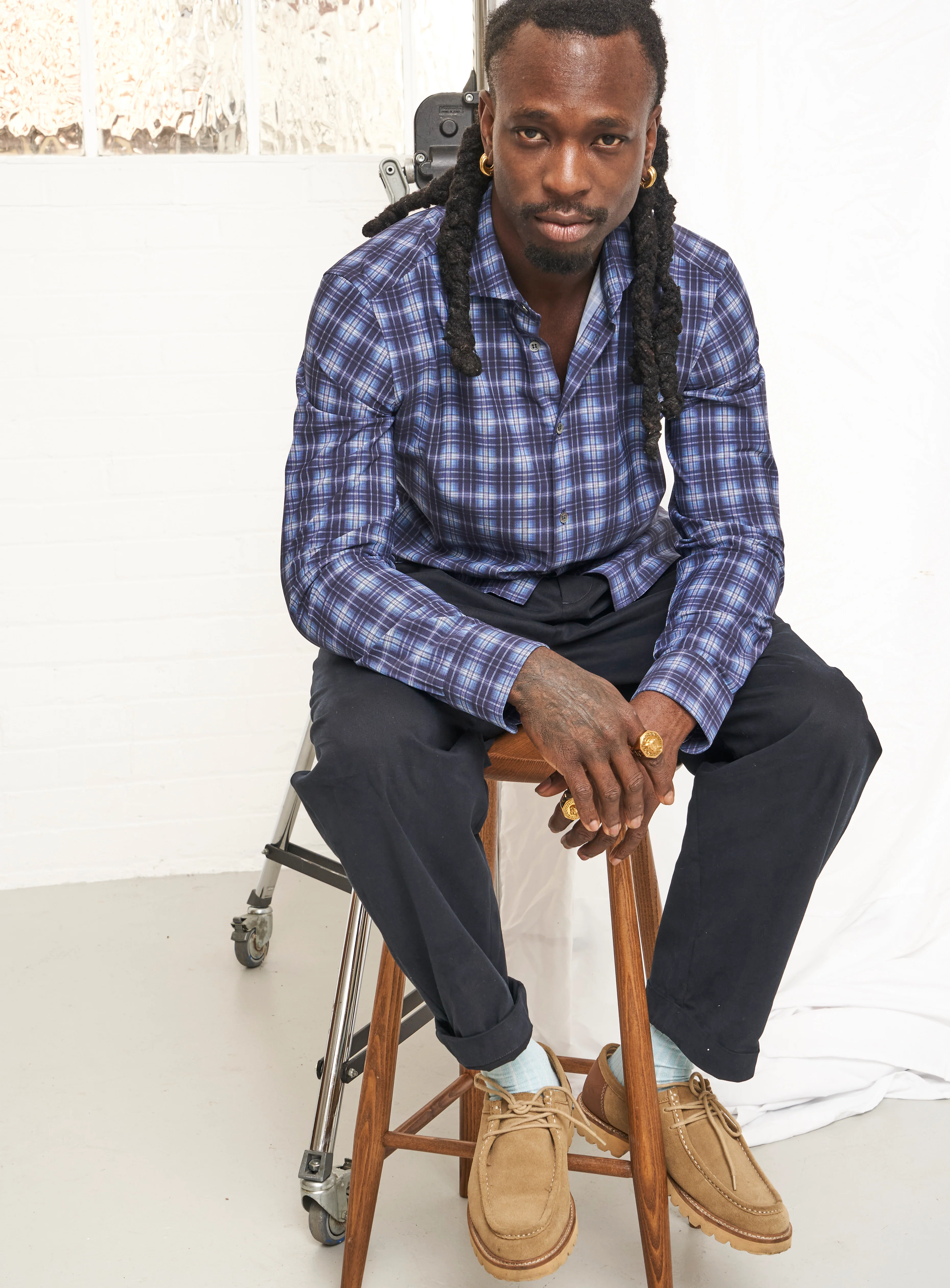 Recycled Italian Cernobbio Blue Cut Away Comfort Shirt - Image 5