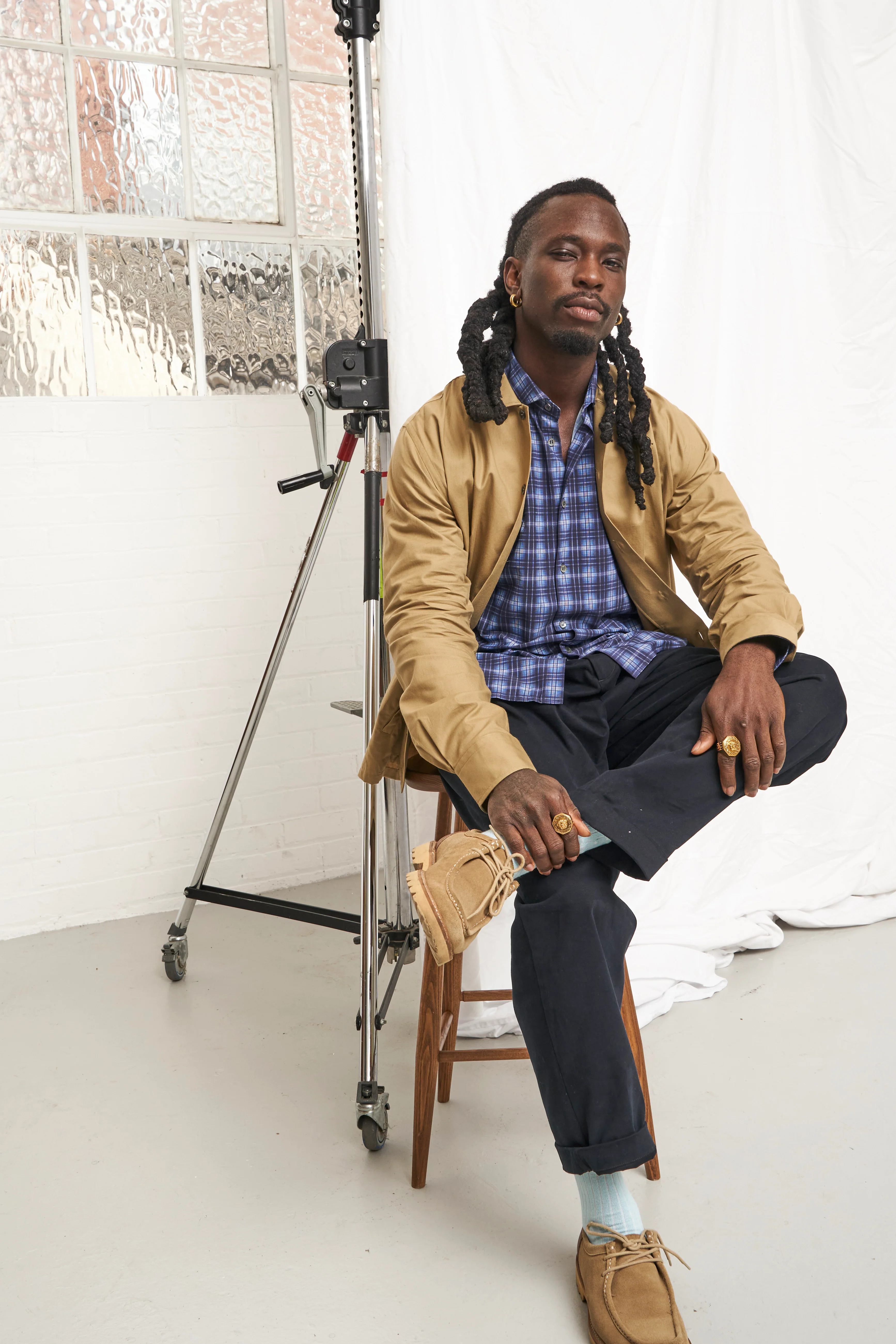 Recycled Italian Cernobbio Blue Cut Away Comfort Shirt - Image 6