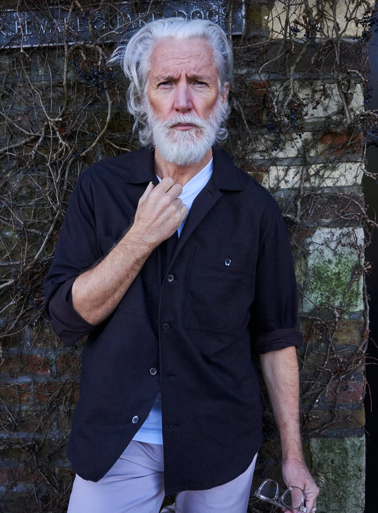 Recycled Italian Chocolate Flannel Double Pocket Overshirt - Image 6