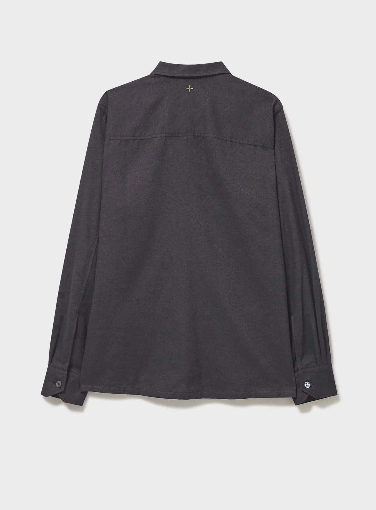 Recycled Italian Chocolate Flannel Overshirt - Image 4