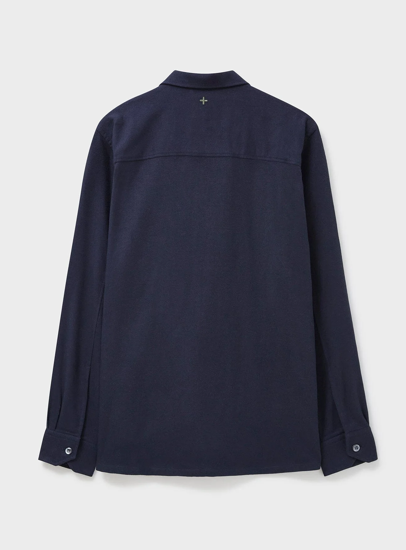 Recycled Italian Flannel Deep Navy Shirt Jacket - Image 6