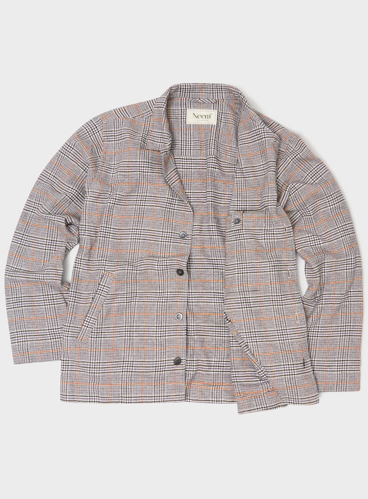 Recycled Italian Flannel Cornwall Check Jacket - Image 5