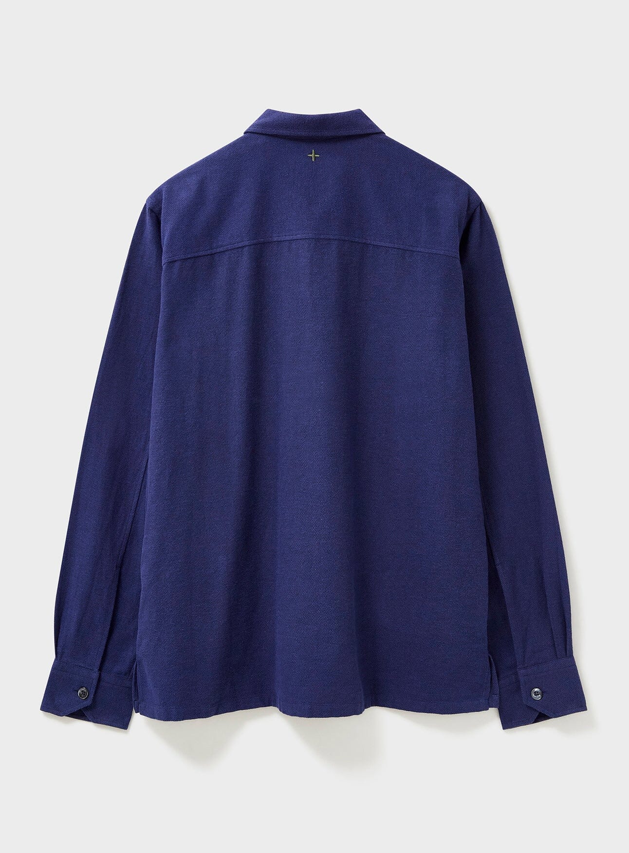 Recycled Italian Navy Flannel Overshirt - Image 4