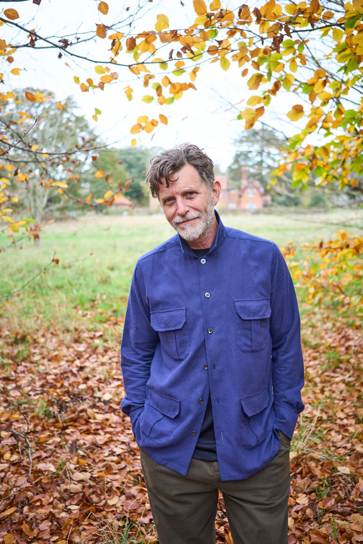 Recycled Italian Navy Flannel Overshirt - Image 5