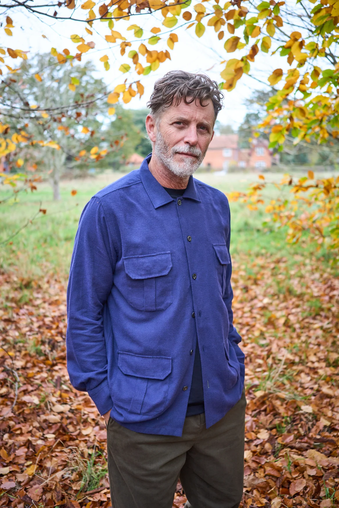 Recycled Italian Navy Flannel Overshirt - Image 6