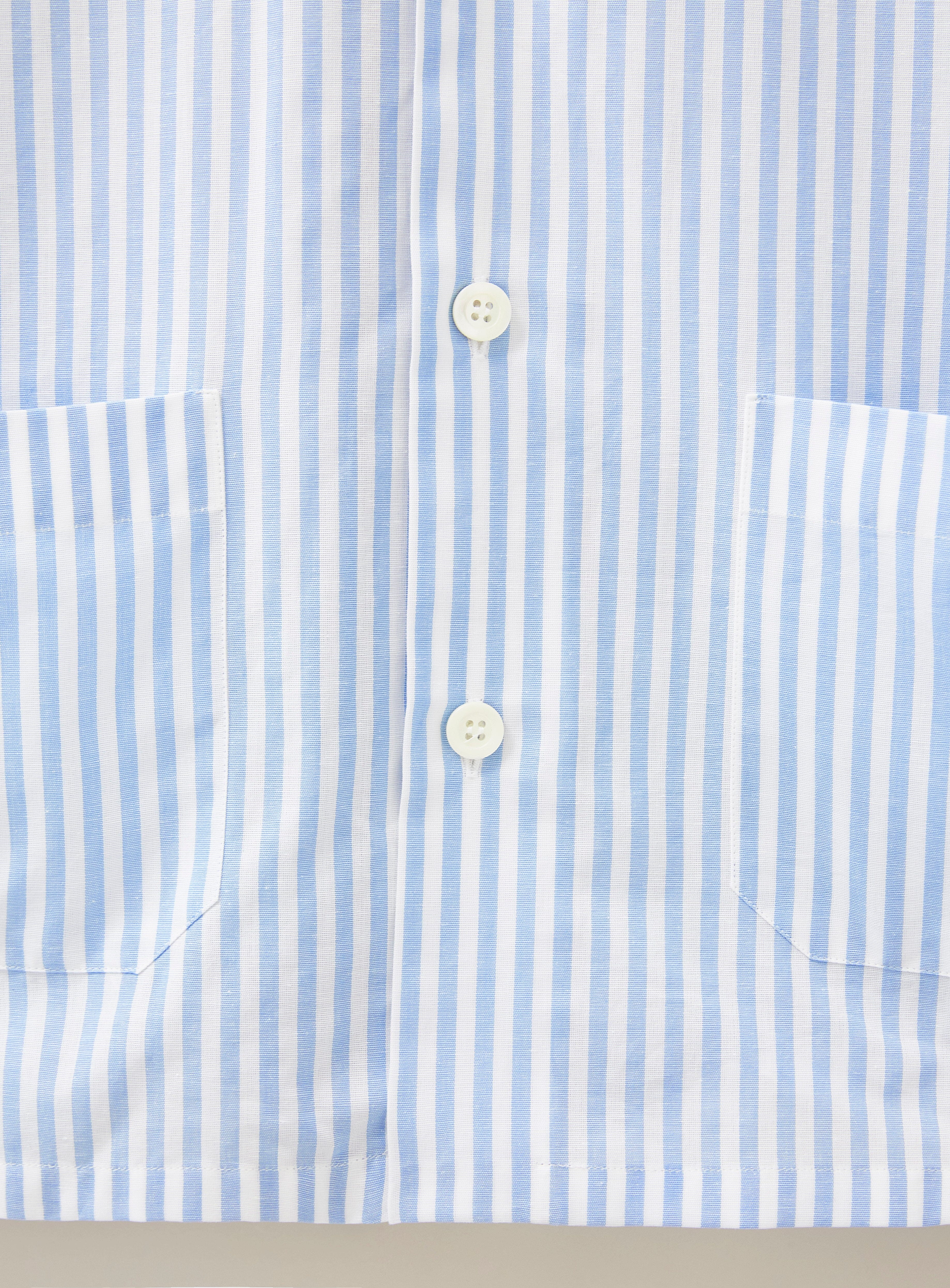 Recycled Italian Sky Bengal Shirt Jacket - Image 5