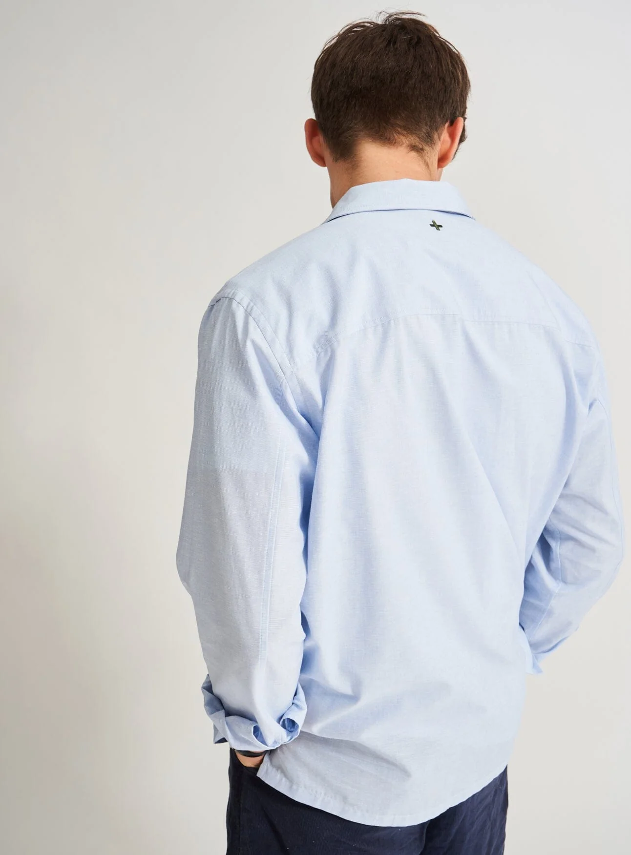 Recycled Italian Sky Fil-a-Fil Overshirt - Image 9