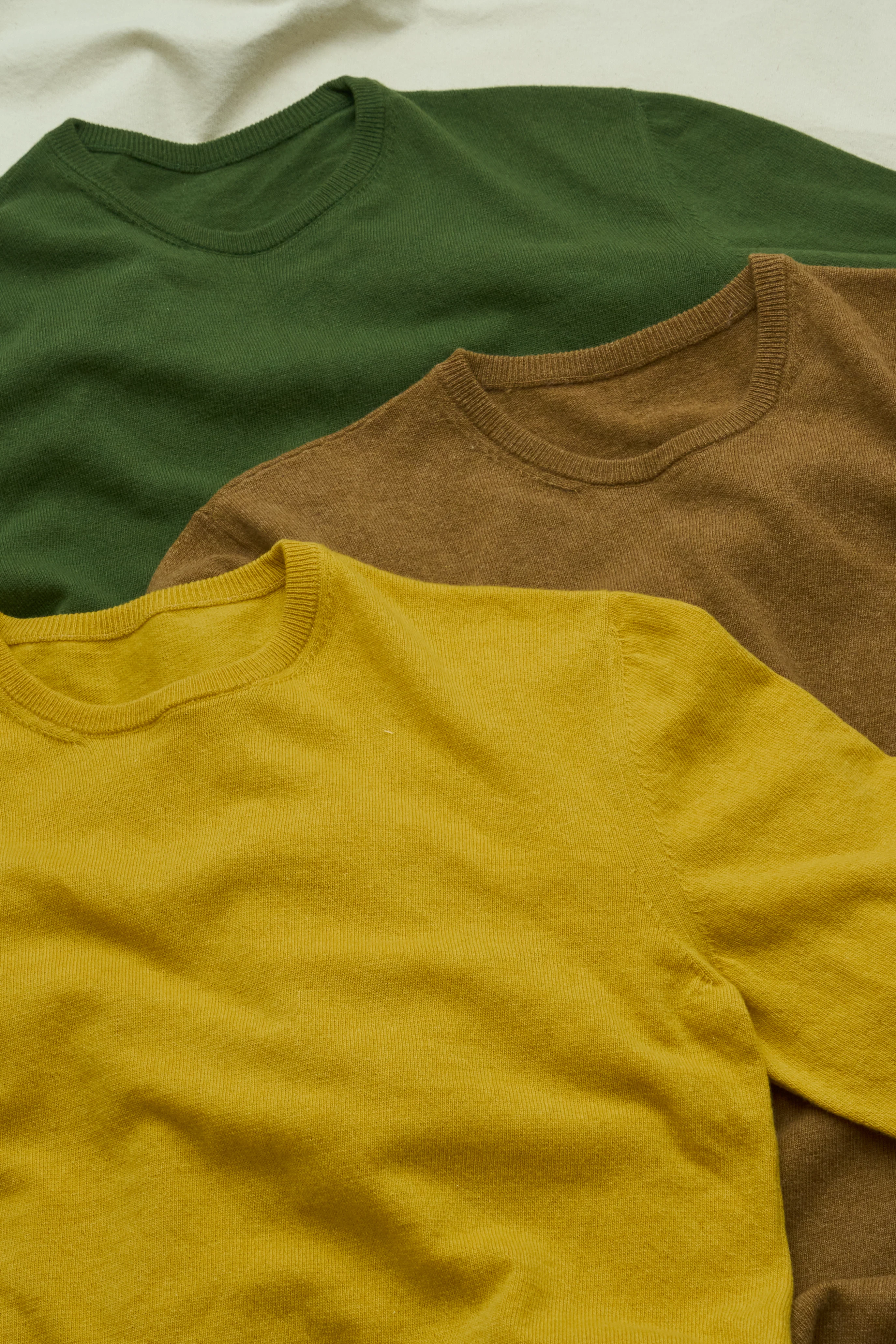 Recycled Italian Wool Knit Green Crew Neck - Image 10