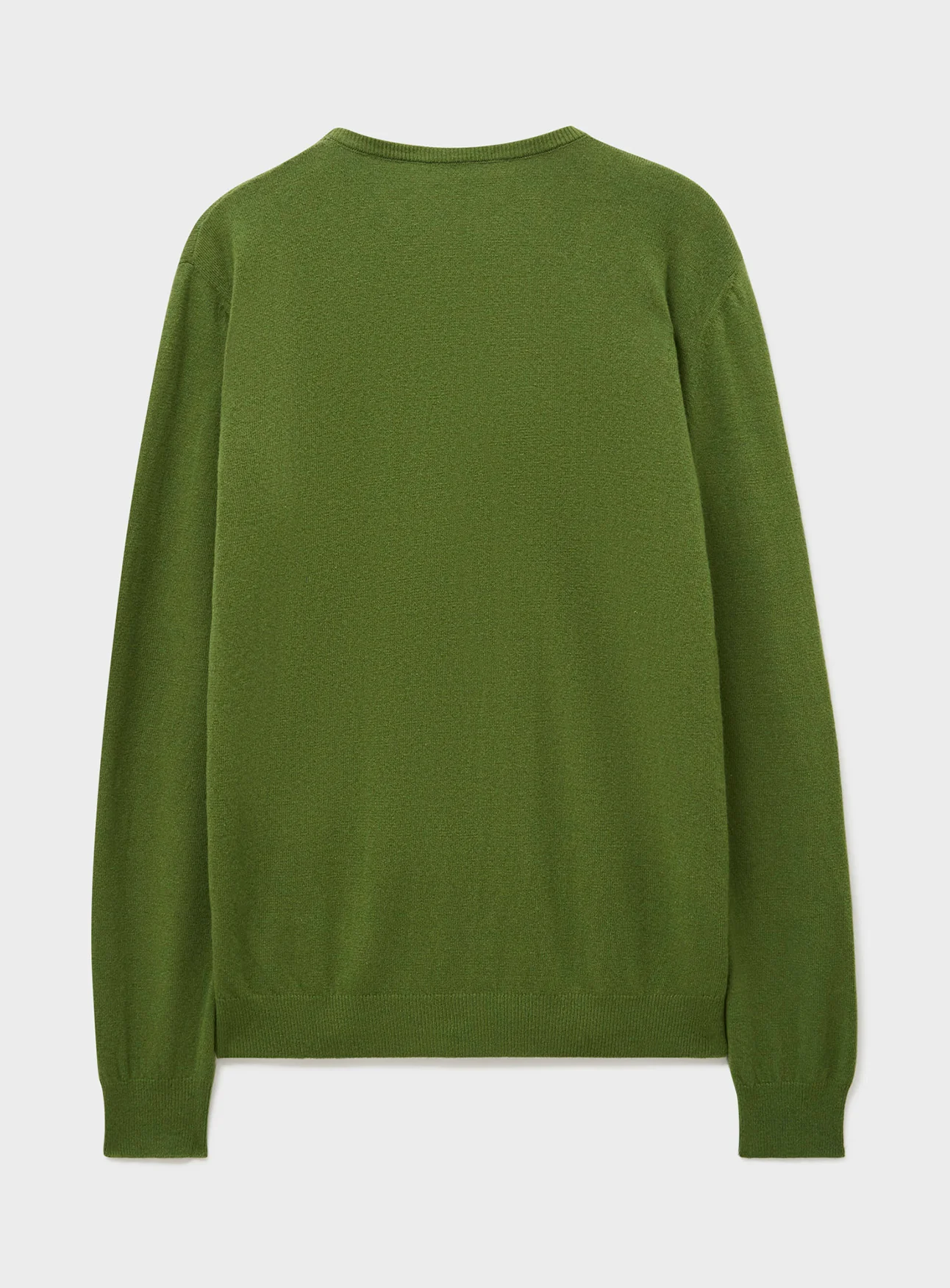 Recycled Italian Wool Knit Green Crew Neck - Image 5