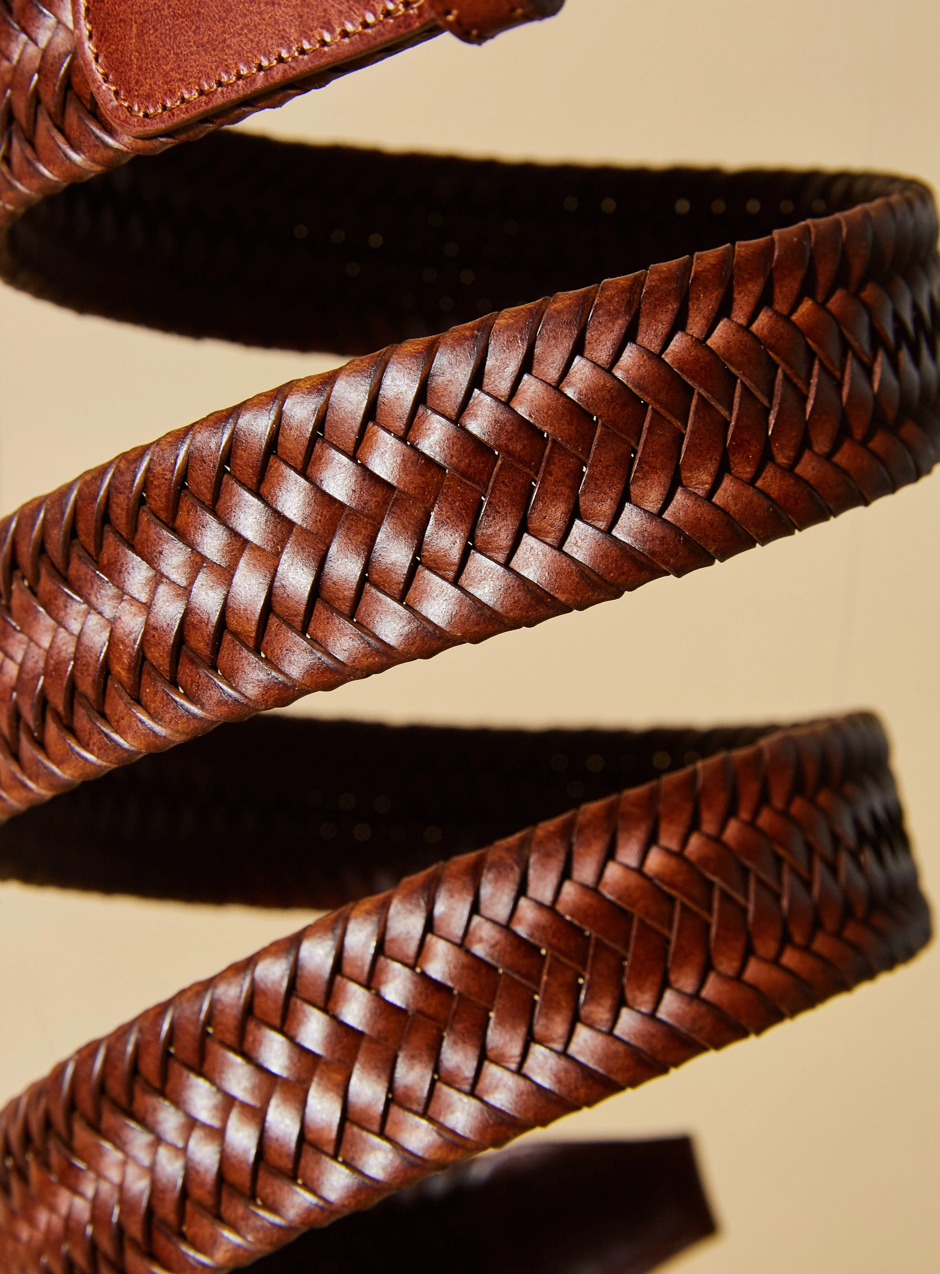 Recycled Leather Hazel Braided Belt - Image 4