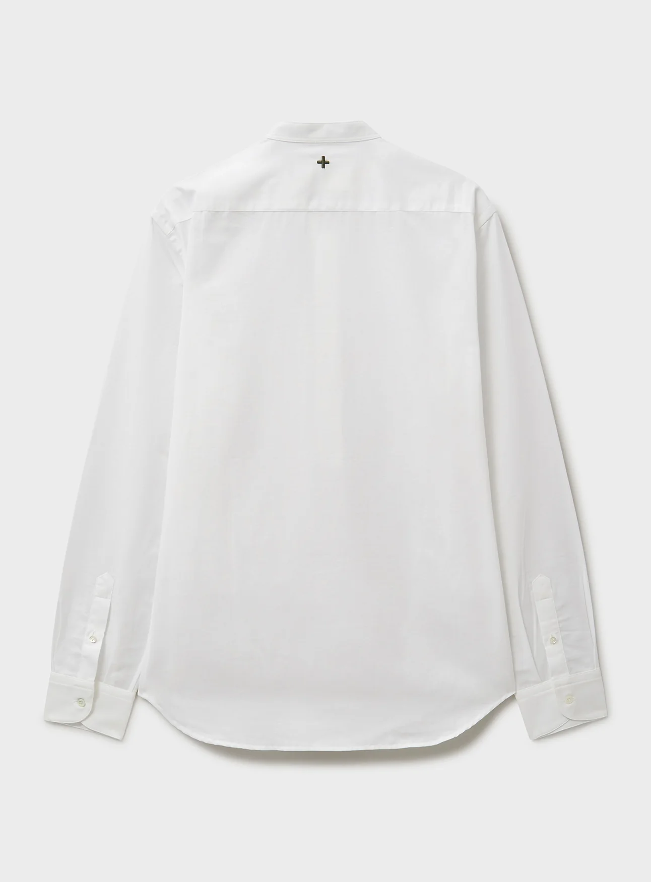 Recycled White Nehru Collar Popover Shirt - Image 3