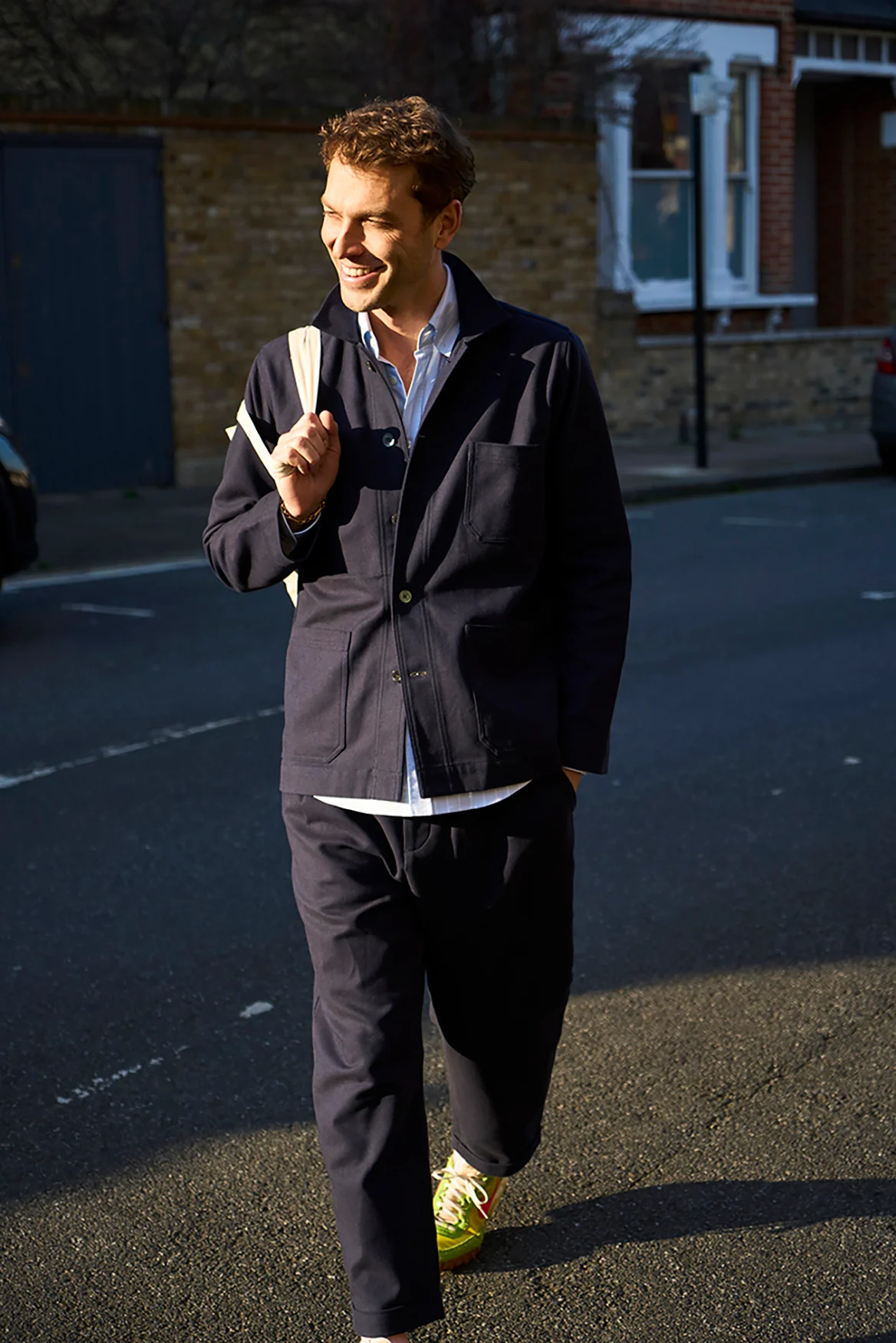 Recycled Heavy Duty Twill Navy Jacket - Image 8