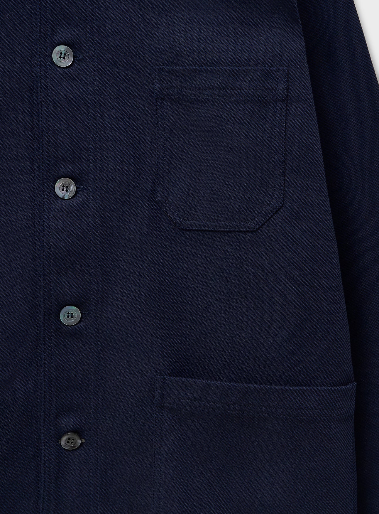Recycled Heavy Duty Twill Navy Jacket - Image 3