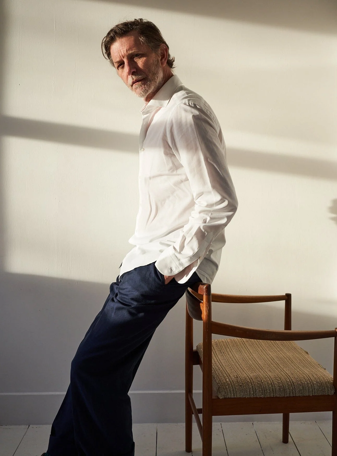 Recycled Italian White Cut Away Shirt - Image 5