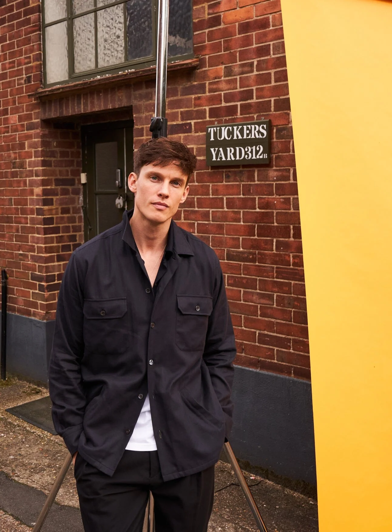 Regenerative Cotton Flannel Black Piccadilly Overshirt - Image 6