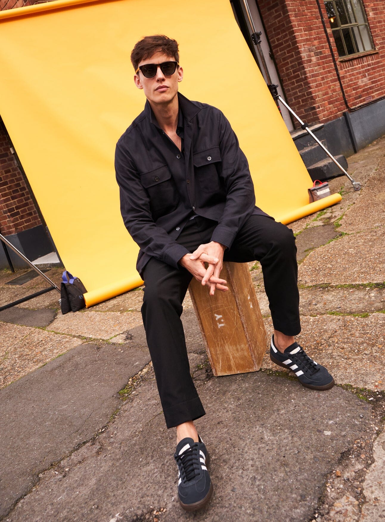 Regenerative Cotton Flannel Black Piccadilly Overshirt - Image 9