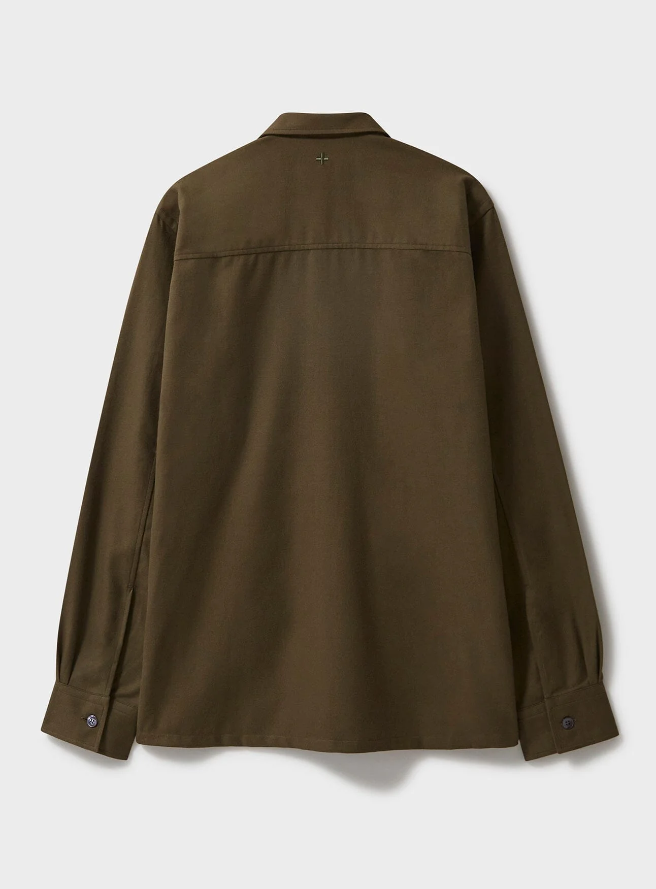 Regenerative Cotton Flannel Dorset Moss Piccadilly Overshirt - Image 3