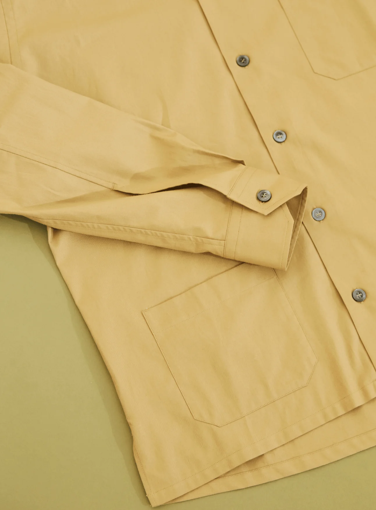 Regenerative Cotton Khaki Shirt Jacket - Image 10