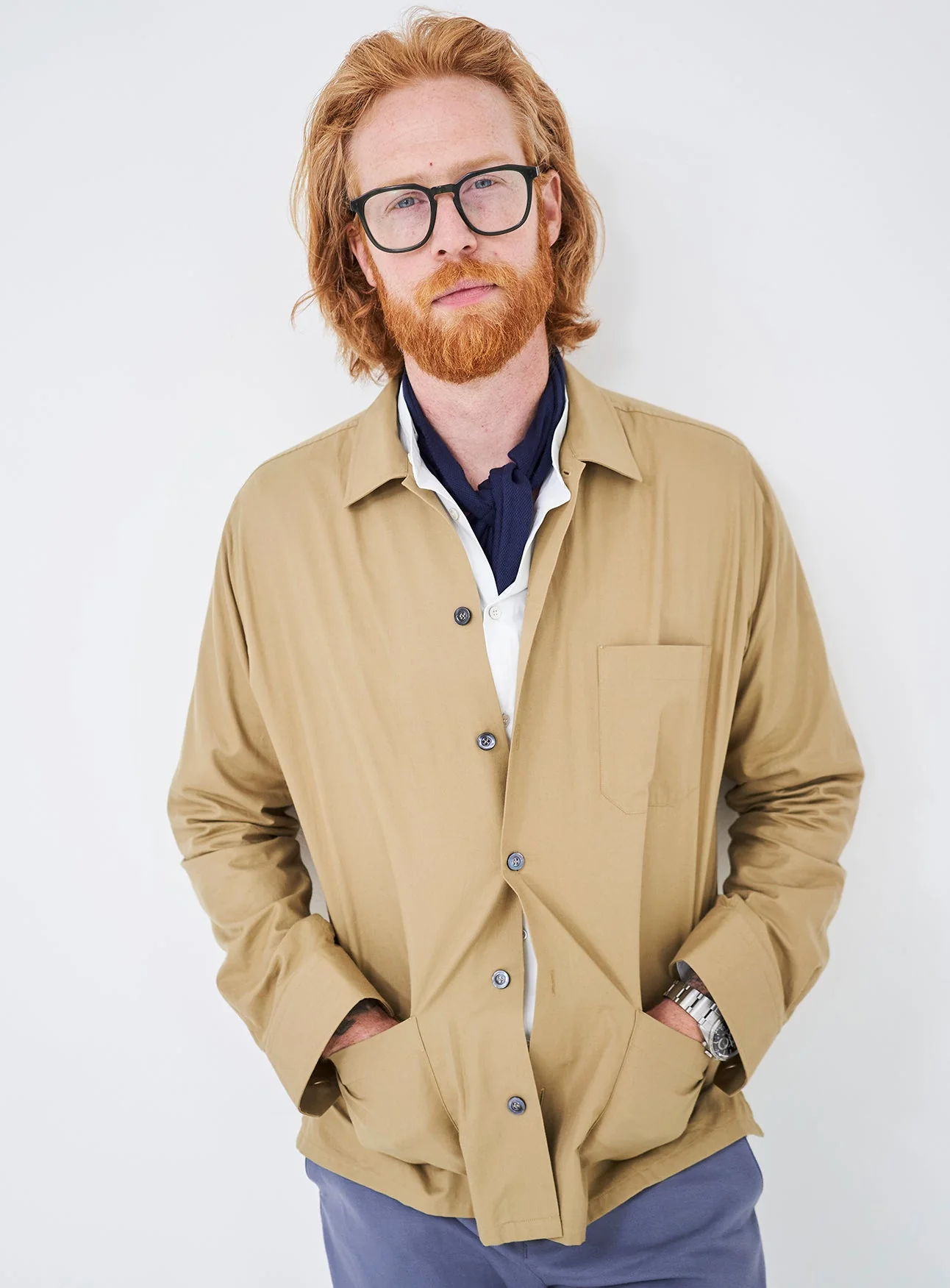 Regenerative Cotton Khaki Shirt Jacket - Image 6