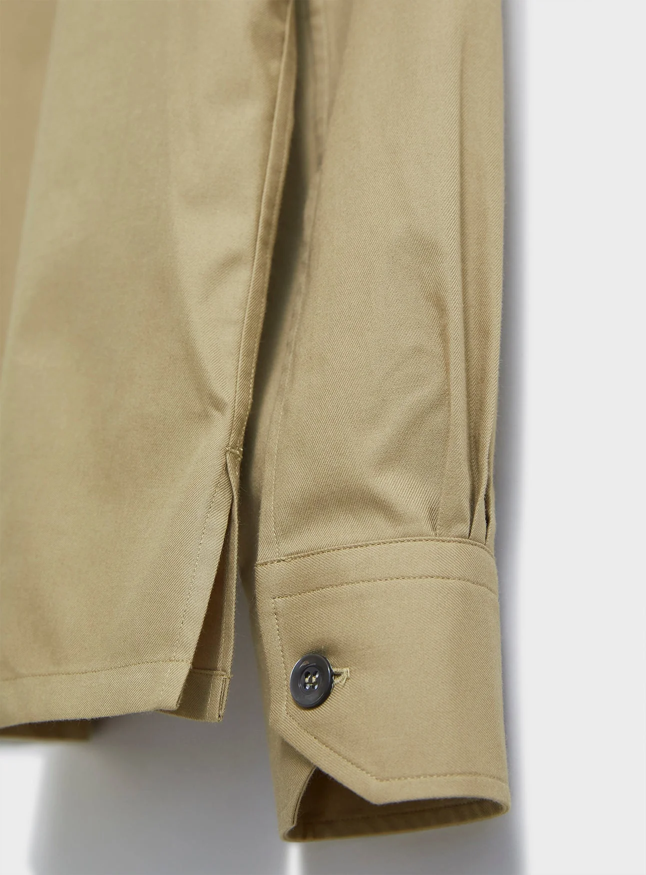 Regenerative Cotton Khaki Shirt Jacket - Image 7