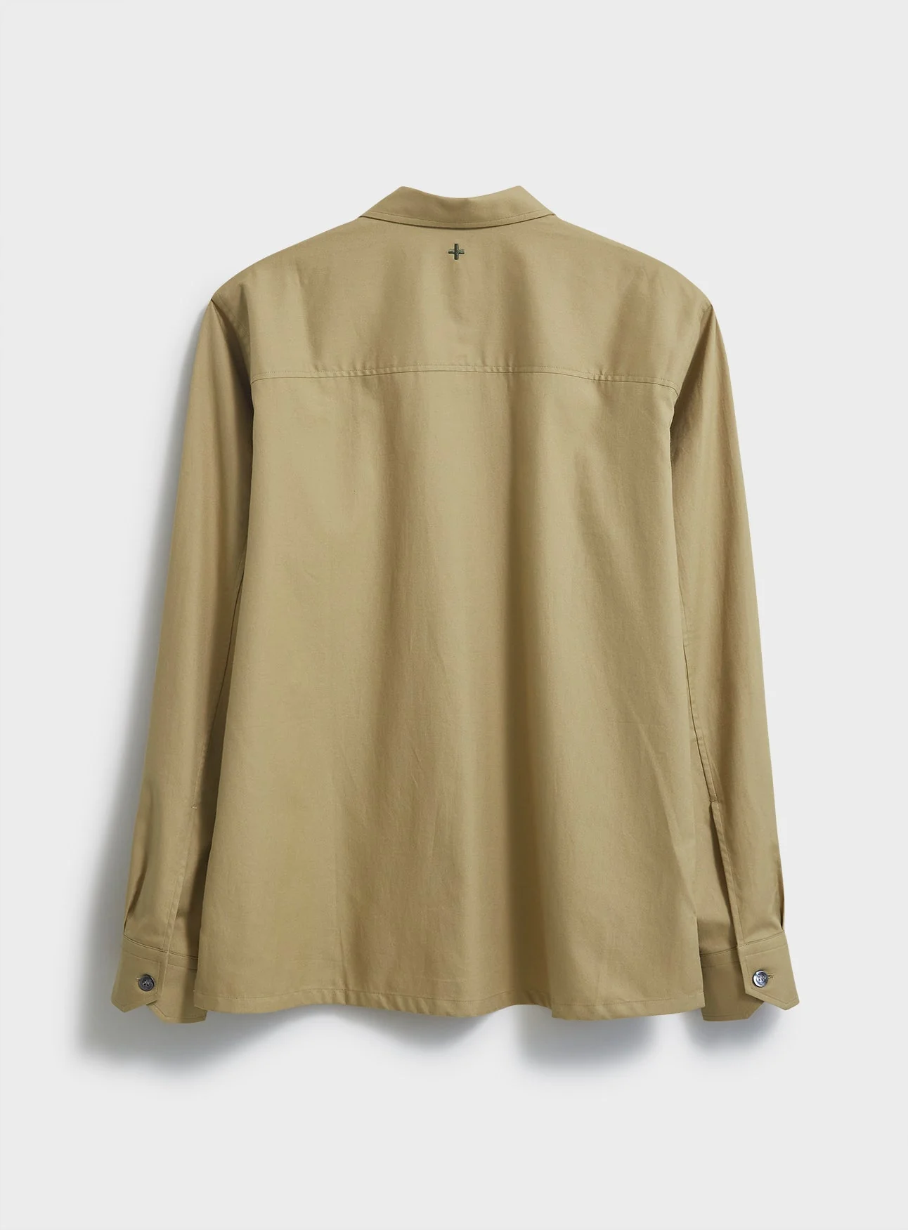 Regenerative Cotton Khaki Shirt Jacket - Image 8