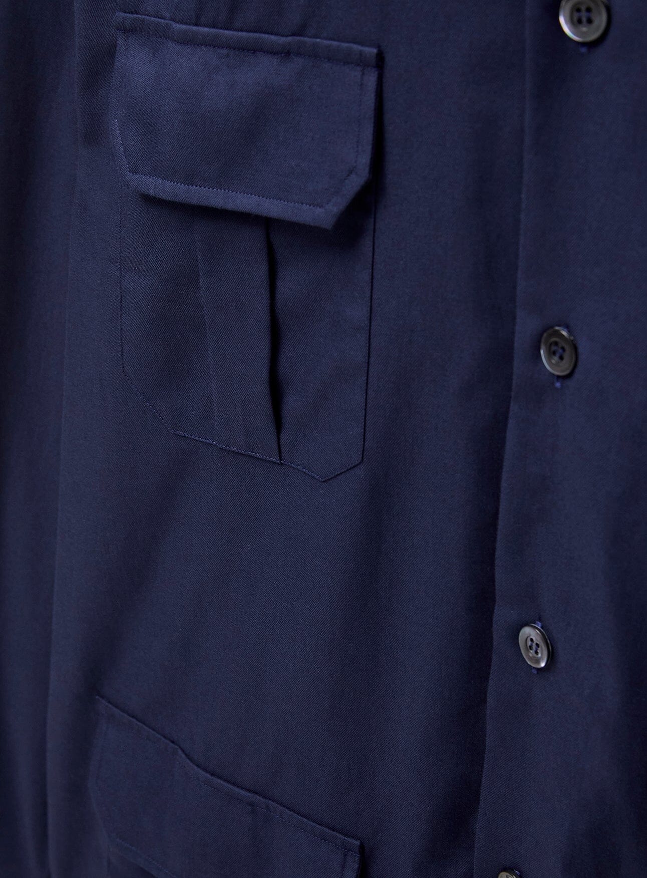 Regenerative Cotton Navy Overshirt - Image 5