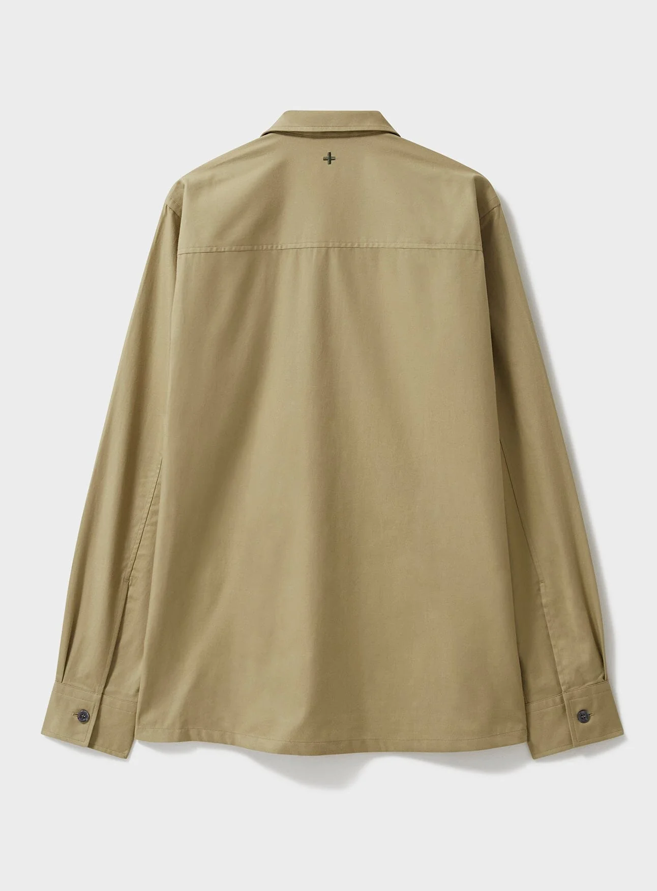 Regenerative Cotton Twill Khaki Overshirt - Image 5
