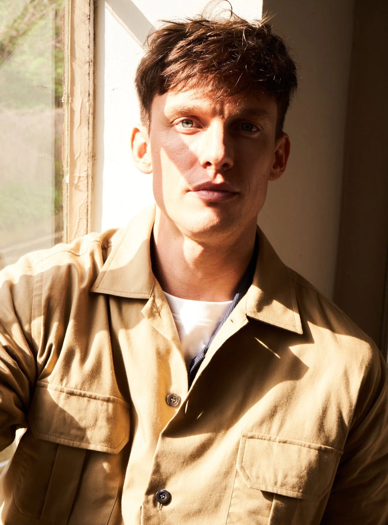 Regenerative Cotton Twill Khaki Overshirt - Image 7