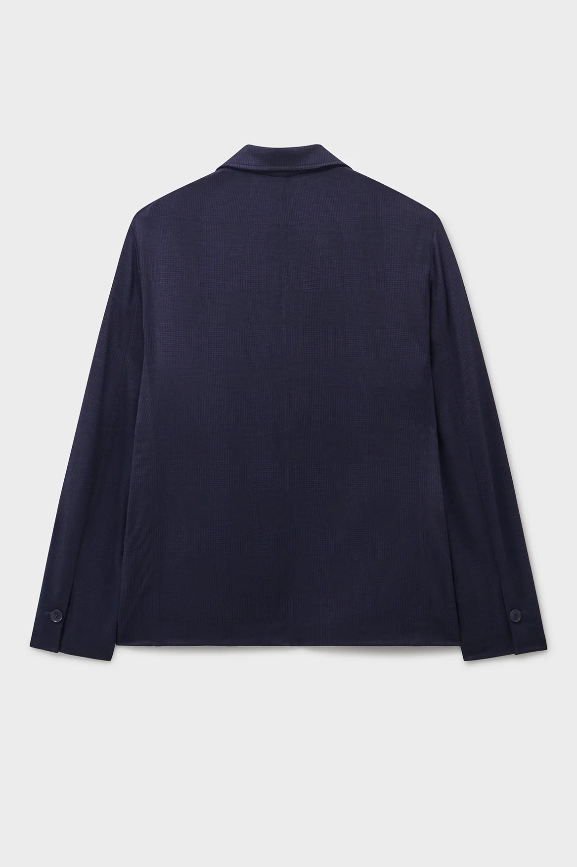 ZQ Merino Wool Dark Navy Prince of Wales Check Blazer - Image 12