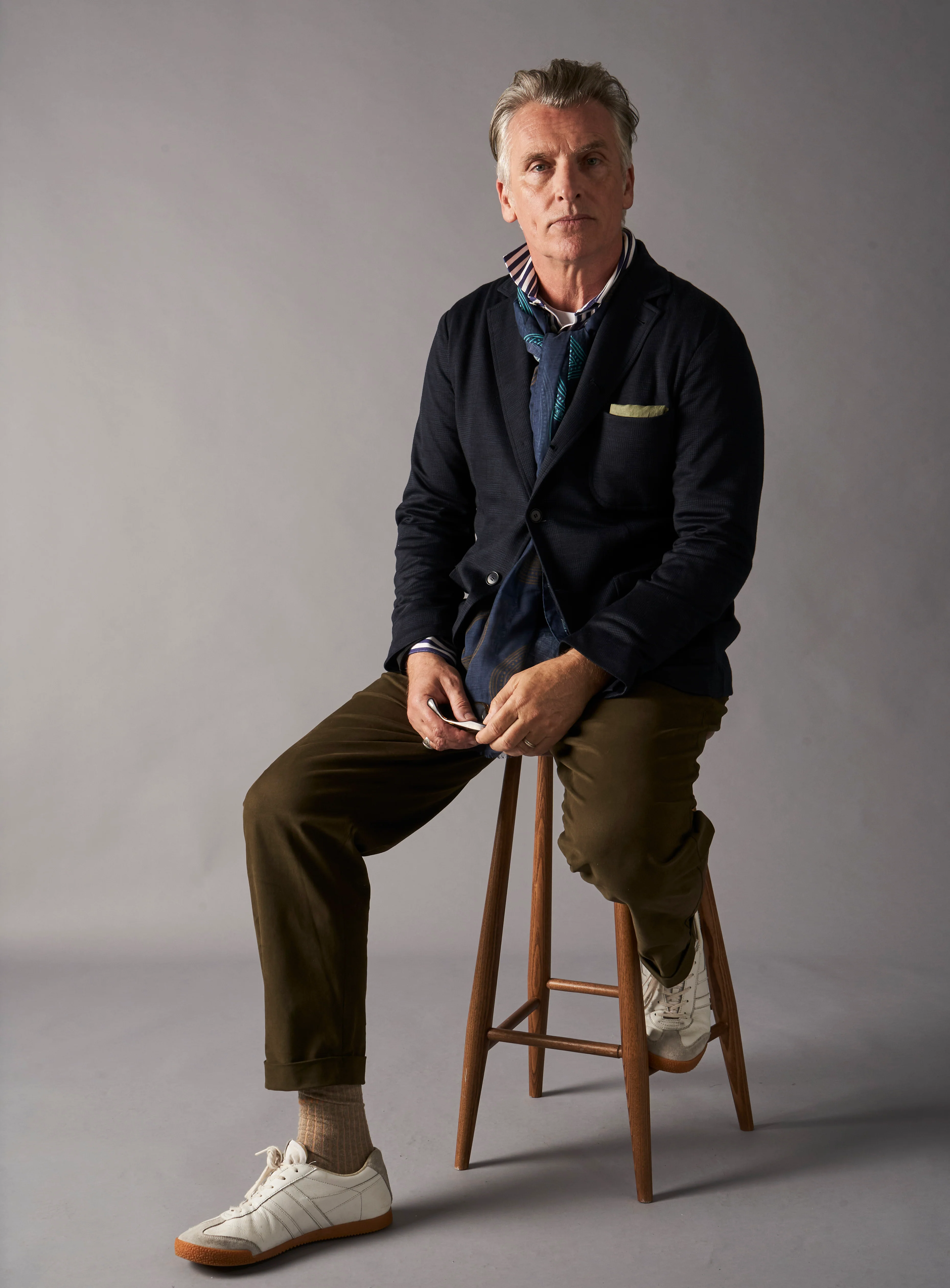 ZQ Merino Wool Dark Navy Prince of Wales Check Blazer - Image 7