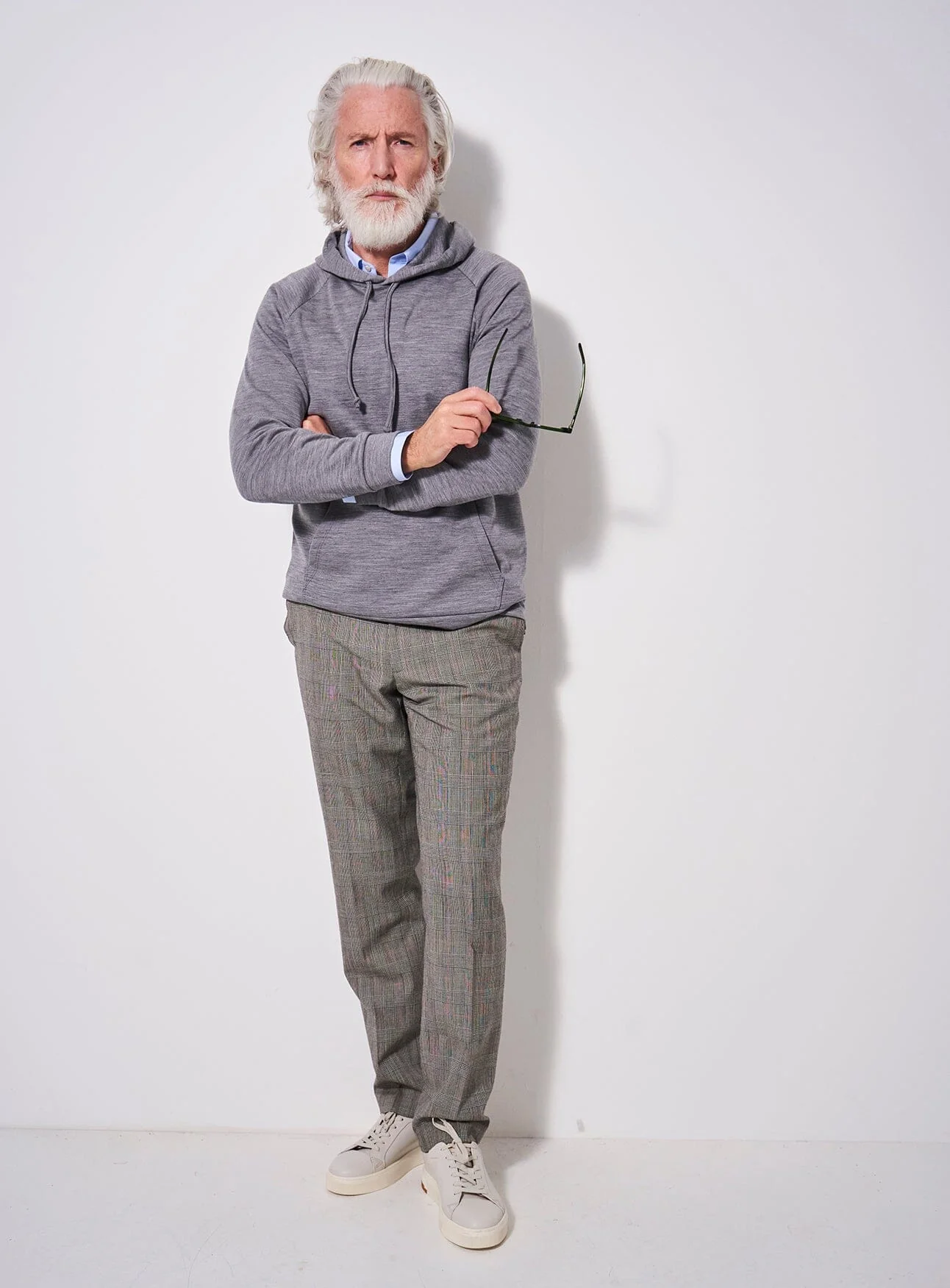 ZQ Merino Fleece Backed Silver Modern Hoodie - Image 7