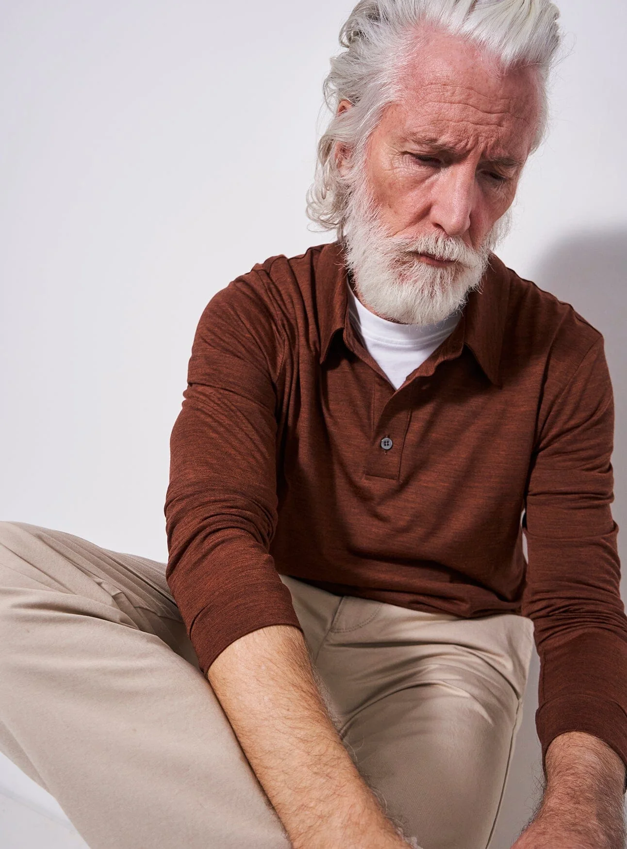 ZQ Merino Wool Jersey Hazel Long Sleeve Polo Shirt - Image 3