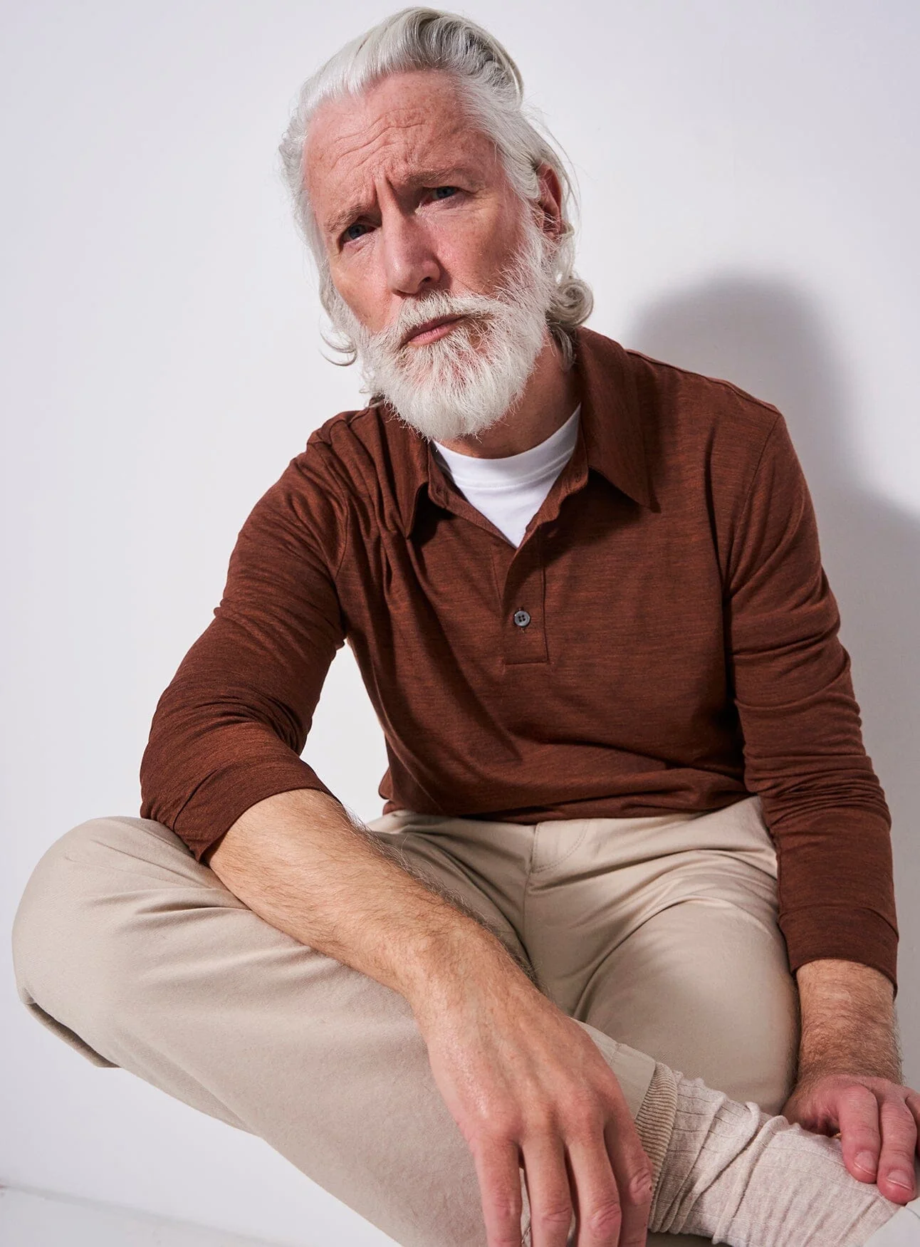 ZQ Merino Wool Jersey Hazel Long Sleeve Polo Shirt - Image 5