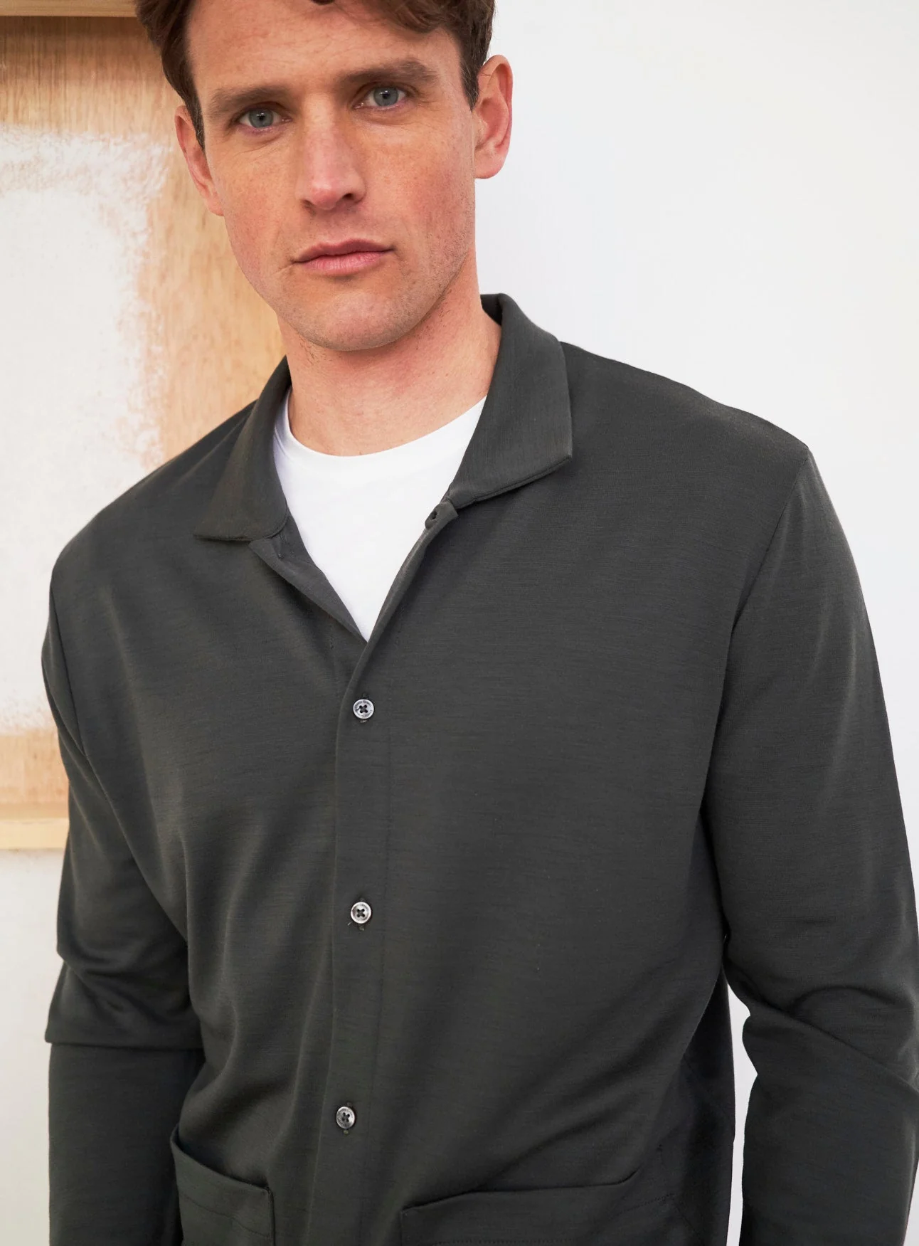 ZQ Merino Neem Green Jersey Cardigan - Image 4