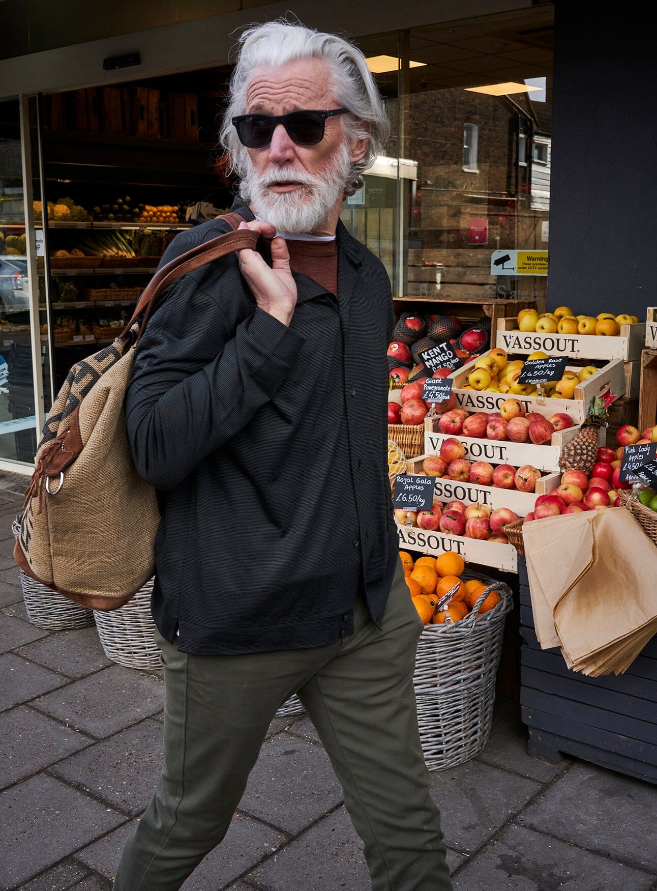 ZQ Merino Wool Olive Stripe Overshirt - Image 3