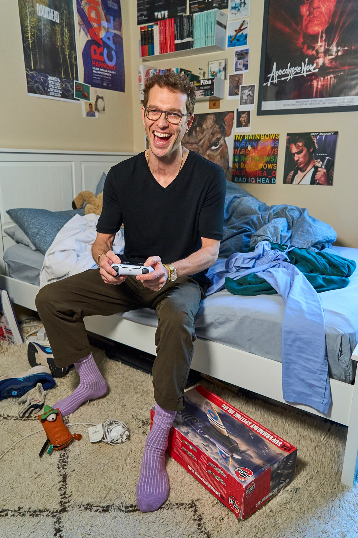 ZQ Merino Super 120s Jersey Black V-Neck T-Shirt - Image 4