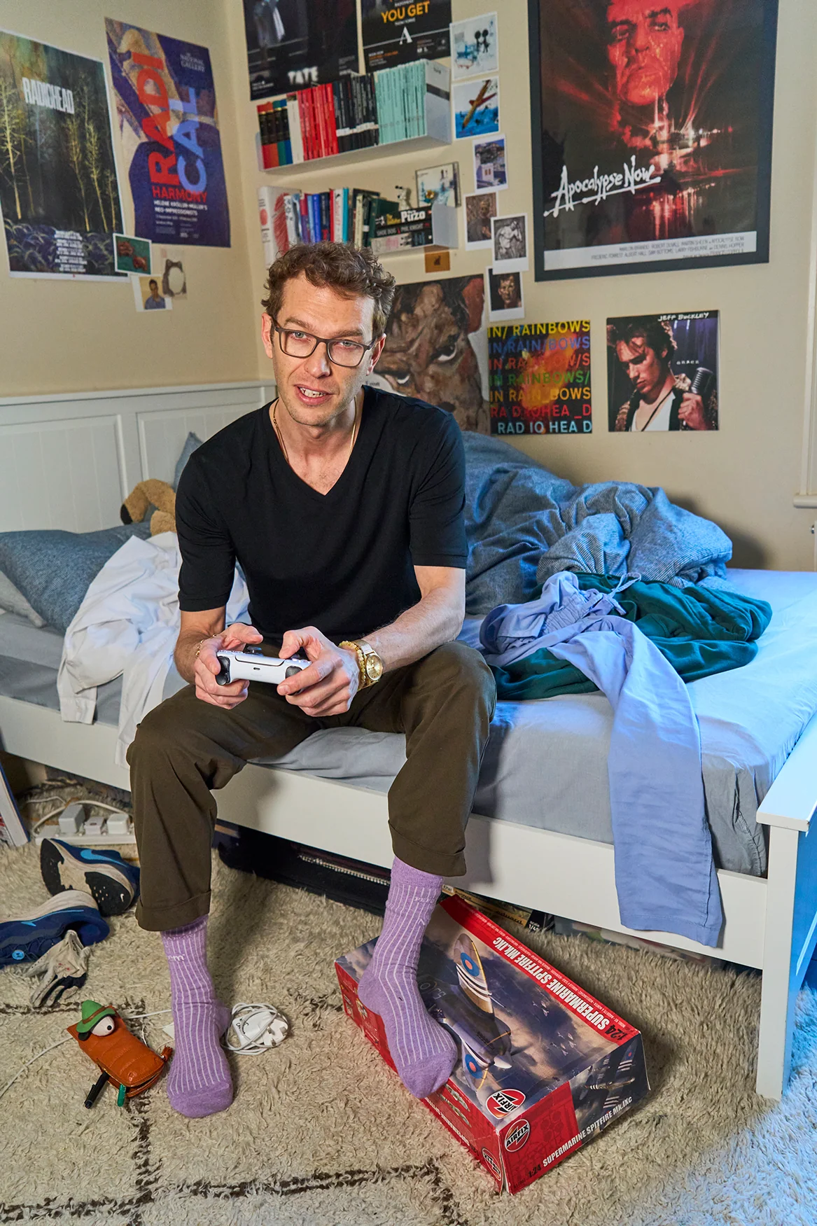 ZQ Merino Super 120s Jersey Black V-Neck T-Shirt - Image 6