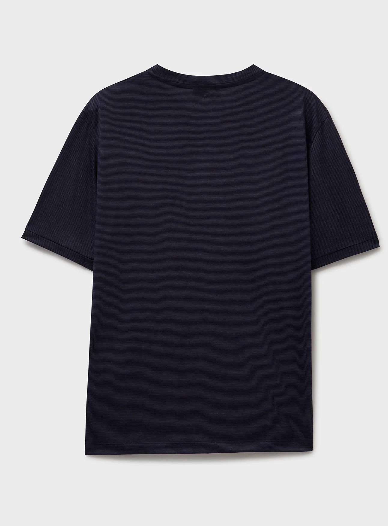 ZQ Merino Navy Stripe Super 120s T-Shirt - Image 8